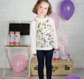 SELFIE CLOTHING раскрась свою собственную футболку-единорога, размер 3-4 года (122)