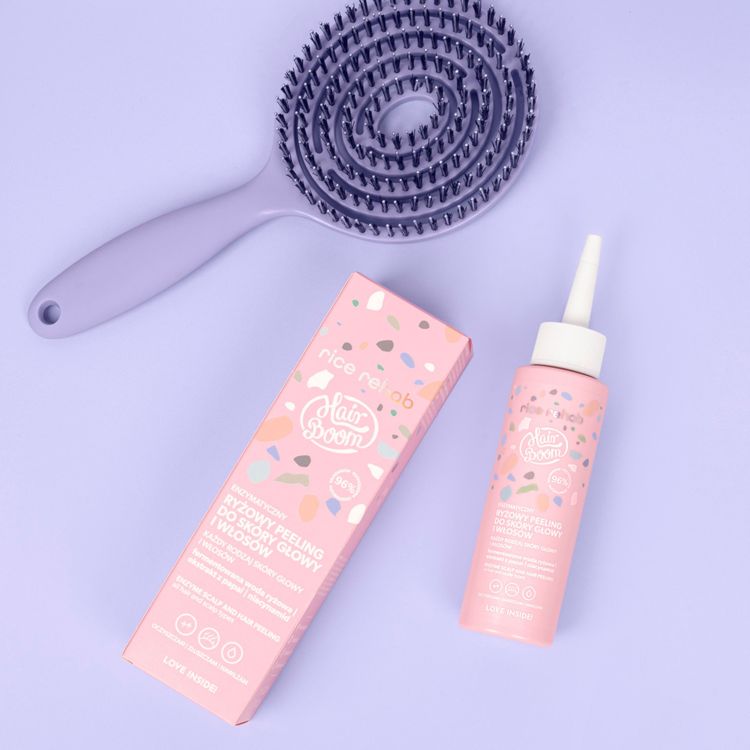 BIELENDA HairBoom Rice Rehab натуральный энзимный рисовый скраб для кожи головы, 100 мл — изображение 5