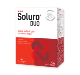 SOLURO DUO эффективное природное средство для облегчения дискомфорта в мочевом пузыре