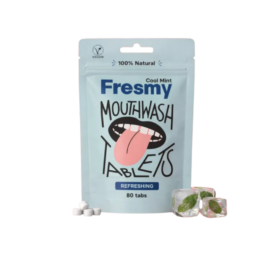 Таблетки для полоскания рта с мятным вкусом FRESMY, 80 шт.