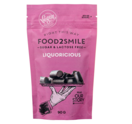 Конфеты без сахара FOOD2SMILE с лакрицей, 85 г