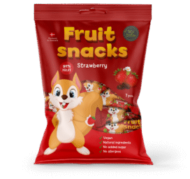 MYBITE Fruite Snack фруктовые снеки со вкусом клубники, 100 г