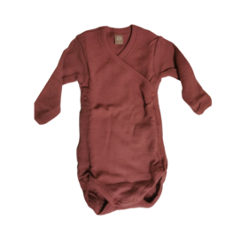 Боди DILLING из 100% мериносовой шерсти, с перекрестной застежкой, цвет РОЗОВЫЙ, размер 92