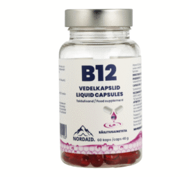 NORDAID Прозрачные жидкие капсулы B12, 60 шт