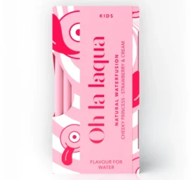 OH LA LAQUA Эссенция ароматизированной воды без сахара и подсластителей Со вкусом клубники и сливок, 10 штук