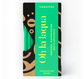 OH LA LAQUA Водный эссенциальный аромат без сахара и подсластителей Мята и лимонная трава, 10 шт