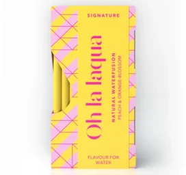 OH LA LAQUA Ароматизированная вода без сахара и подсластителей с персиком и цветком апельсина, 10 шт.
