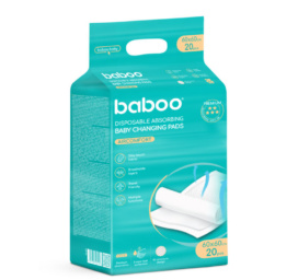 Одноразовые впитывающие пеленки BABOO AirComfort, 60×60, 20 шт.