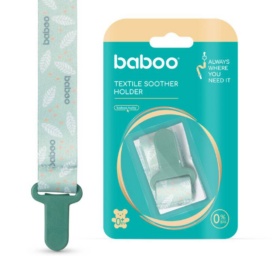 Держатель для пустышки из текстиля BABOO Персиковая Нежность, от 0 месяцев