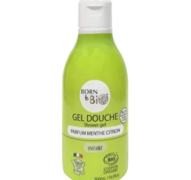 BORN TO BIO Органический увлажняющий гель для душа с ароматами мяты и лимона, 300 мл
