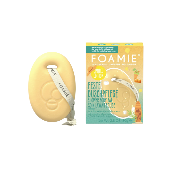 Твёрдый гель для душа FOAMIE с карамелью и фисташкой, 80 г
