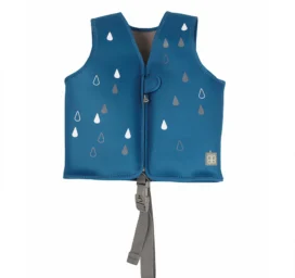 BBLUV Näj SPF50 плавательный жилет с съемными поддерживающими панелями для детей, цвет темно-синий, размер СРЕДНИЙ или на 3-6 лет