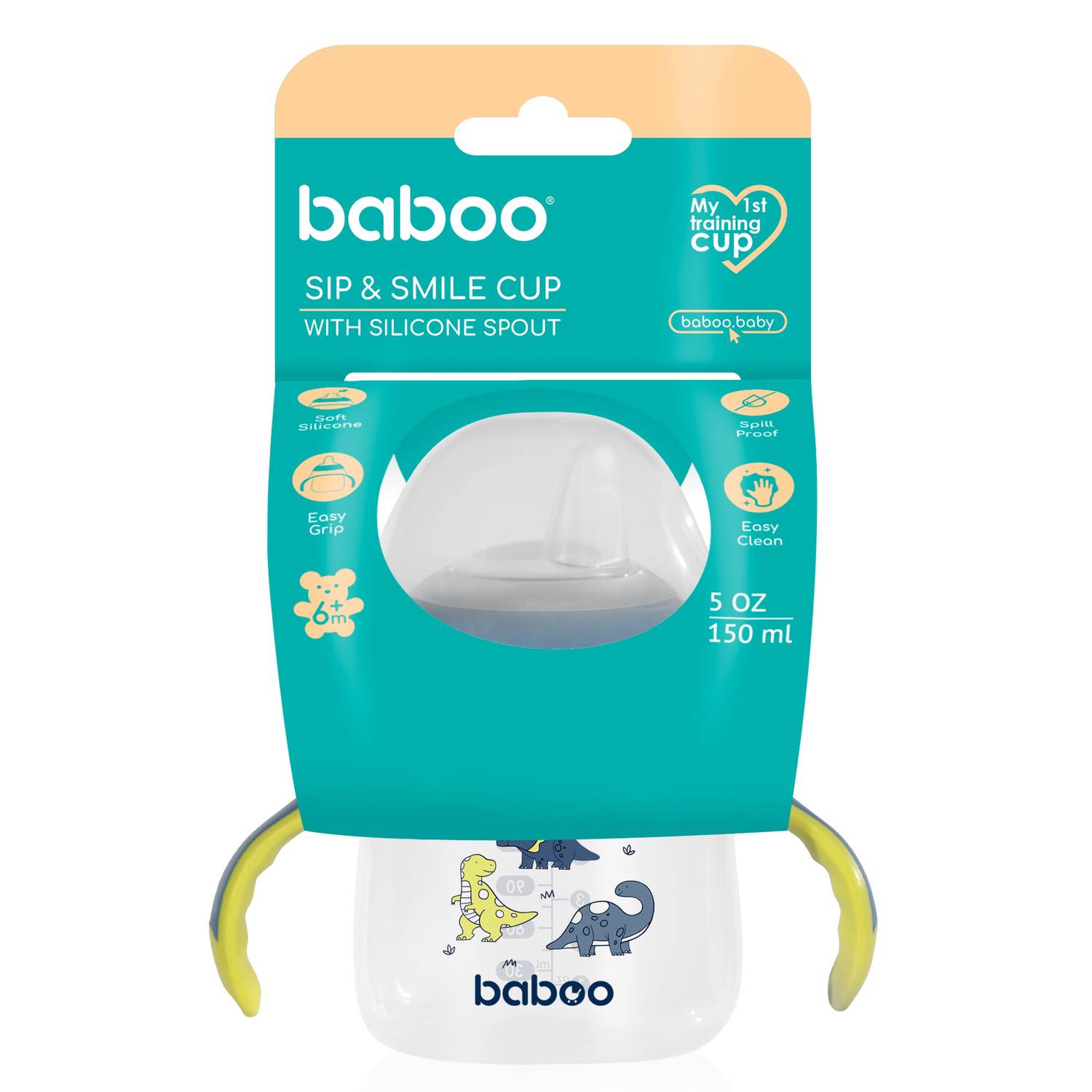 Поильник BABOO с силиконовым носиком Blue Haze, 6+ месяцев, 150 мл — изображение 5