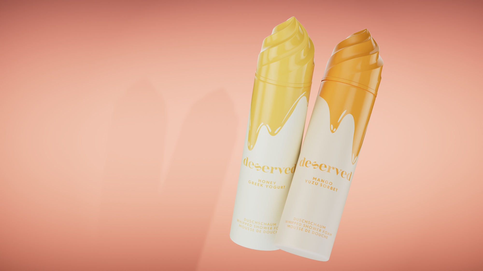 DESERVED Воздушная пена для душа Honey Greek Yogurt, 250 мл — изображение 3