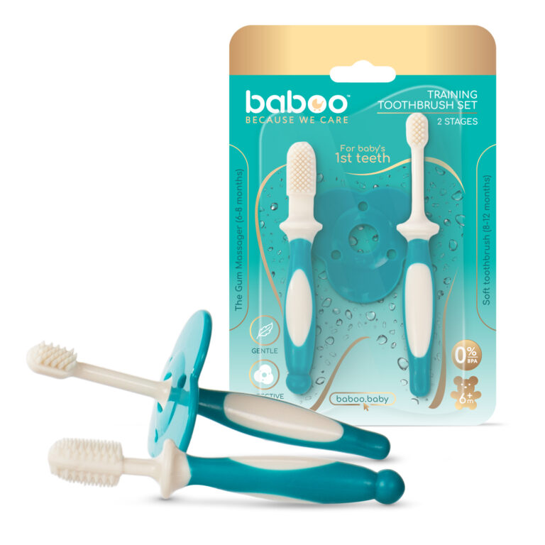 Набор зубных щеток Baboo® (2 шт), от 6 месяцев
