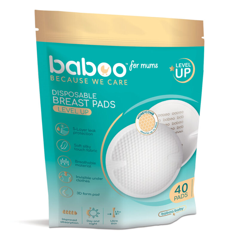 Одноразовые вкладыши для груди Baboo® Classic для периода грудного вскармливания, 40 шт. — изображение 3
