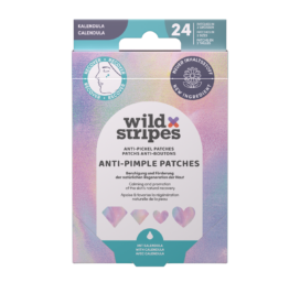 WILD STRIPES Антипрыщевые патчи Diamond Recover с экстрактом календулы и гидроколлоидным материалом, 24 шт.
