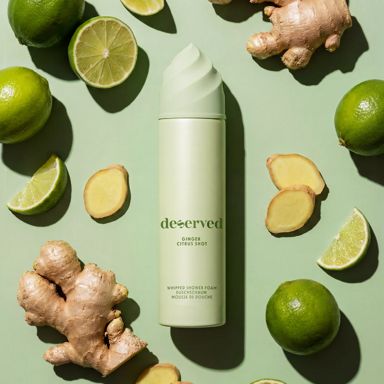 Пена для душа DESERVED Airy Shower Foam Ginger Citrus Shot, 250 мл — изображение 5