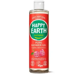 HAPPY EARTH 100% натуральный гель для душа Floral Patchouli, 300 мл
