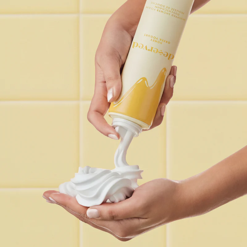 DESERVED Воздушная пена для душа Honey Greek Yogurt, 250 мл — изображение 6