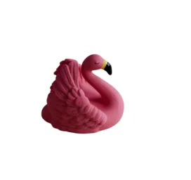 NATRUBA — прорезыватель и игрушка для купания Floating Flamingo ручной работы из натурального каучука, без химических веществ, 0+ лет