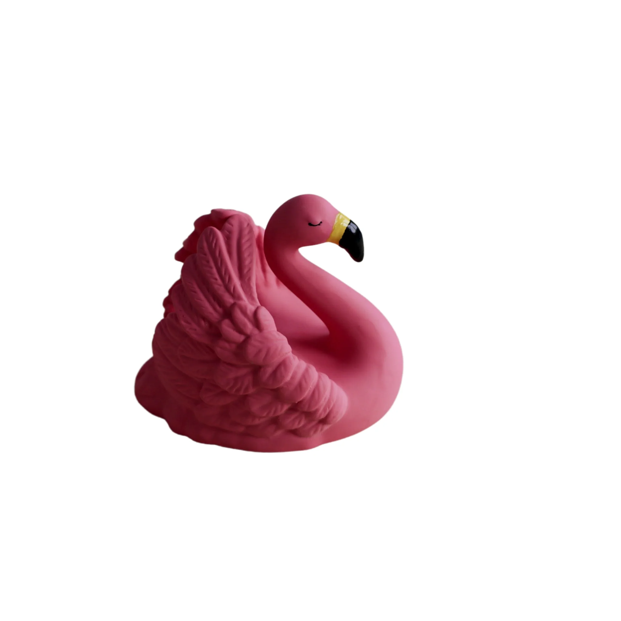 NATRUBA — прорезыватель и игрушка для купания Floating Flamingo ручной работы из натурального каучука, без химических веществ, 0+ лет