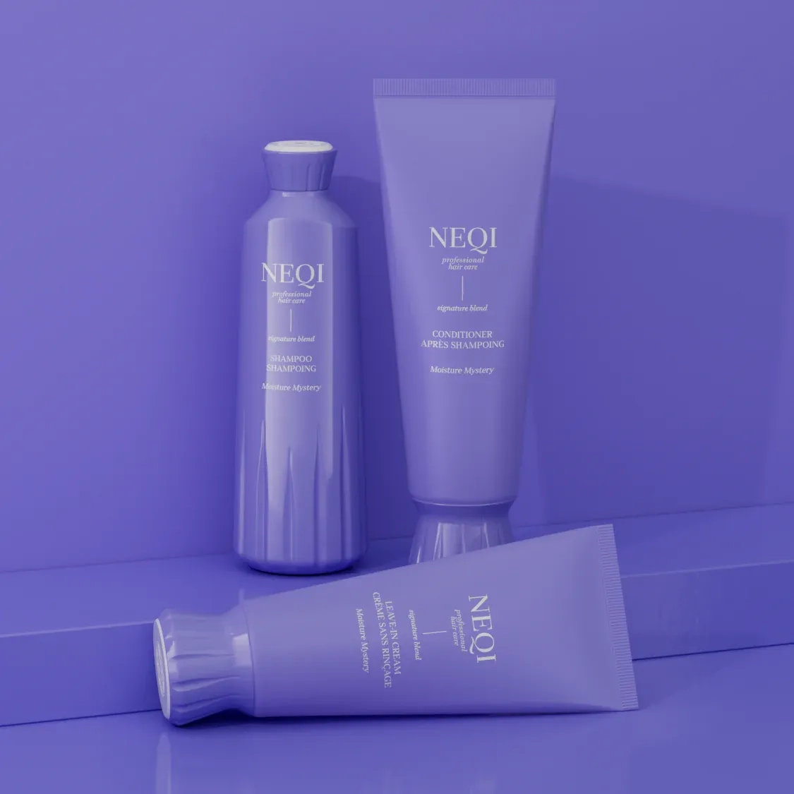 NEQI Moisture Mystery термозащитный несмываемый крем для волос, 200 мл — изображение 3