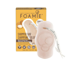 FOAMIE Kiss Me Argan твёрдый шампунь для сухих и пушащихся волос с аргановым и манговым маслом, 80 г