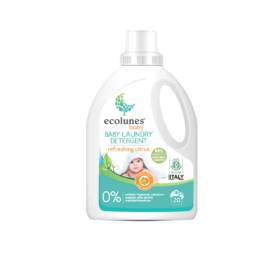 ECOLUNES Friendly Organic освежающее средство для стирки детского белья с цитрусовым ароматом, 1000 мл