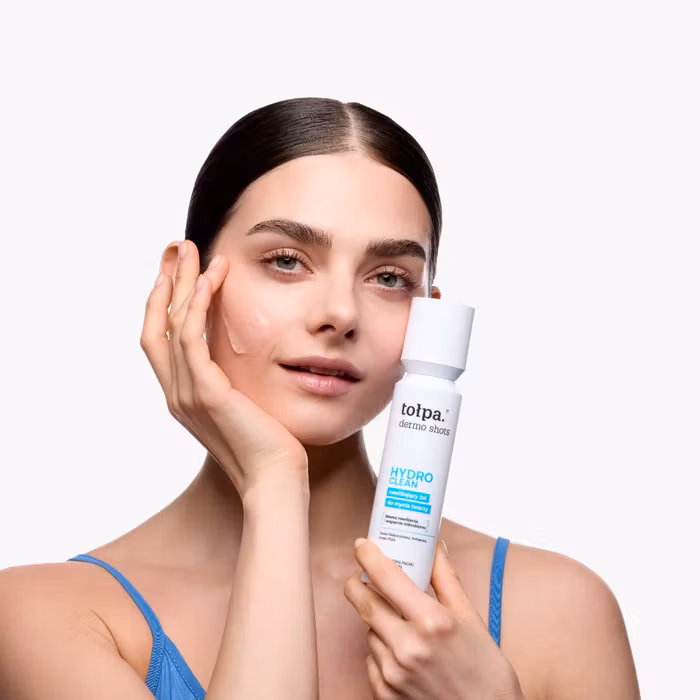 TOŁPA Dermo Shots HYDRO CLEAN увлажняющий очищающий гель для лица с гиалуроновой кислотой и глицерином, 120 мл — изображение 2