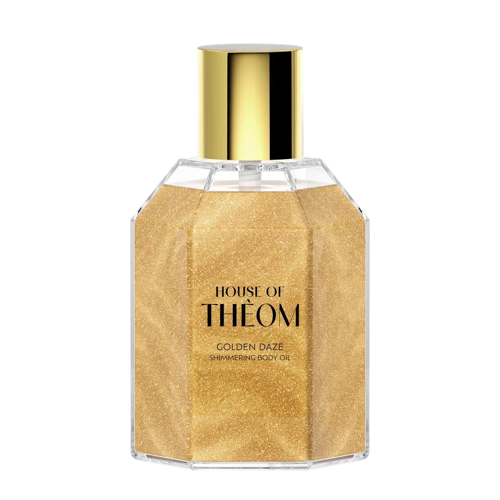 HOUSE OF THEOM Golden Daze масло для тела с мерцающими частицами, миндальным маслом и маслом виноградных косточек, 80 мл