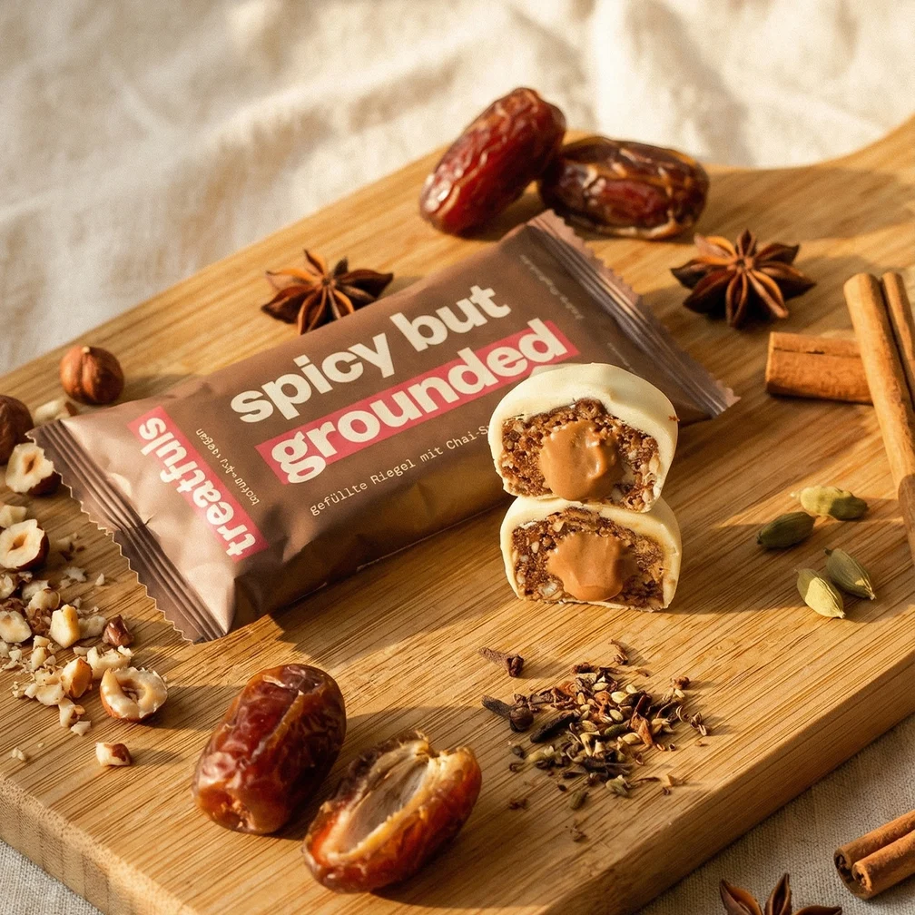 TREATFULS Батончик из тёмного шоколада с начинкой брауни Nut Your Basic Brownie, 2 × 20 г — изображение 2