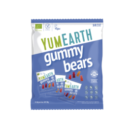 YUMEARTH Мягкие мармеладные мишки с фруктовым вкусом, 10 карманных упаковок по 19,8 г, 198 г