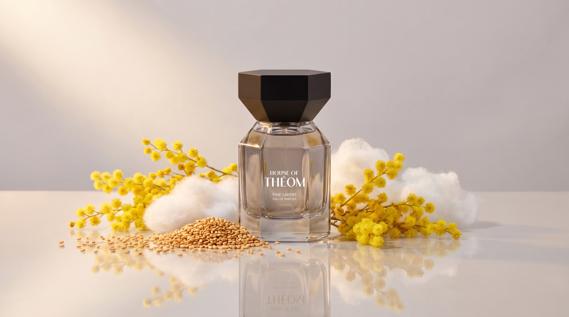 HOUSE OF THEOM Fine Layers парфюмерная вода с нотами кунжута, мимозы и белого мускуса, 75 мл — изображение 2