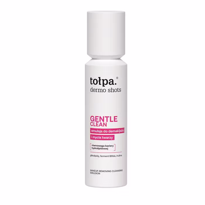 TOŁPA Dermo Shots GENTLE CLEAN эмульсия для очищения кожи лица и снятия макияжа, 120 мл