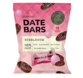 MYBITE финиковый батончик со вкусом жевательной резинки, 7 шт., всего 100 г